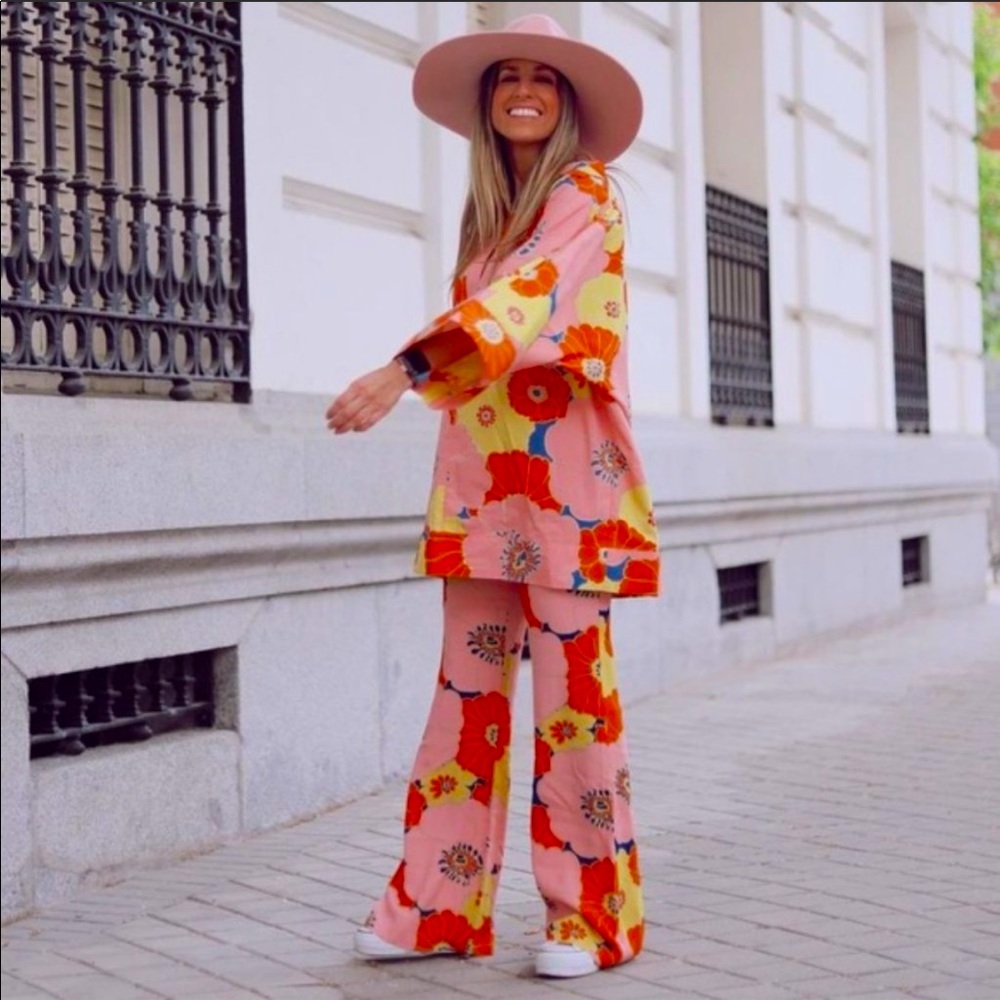 Zara Floral printed shirt